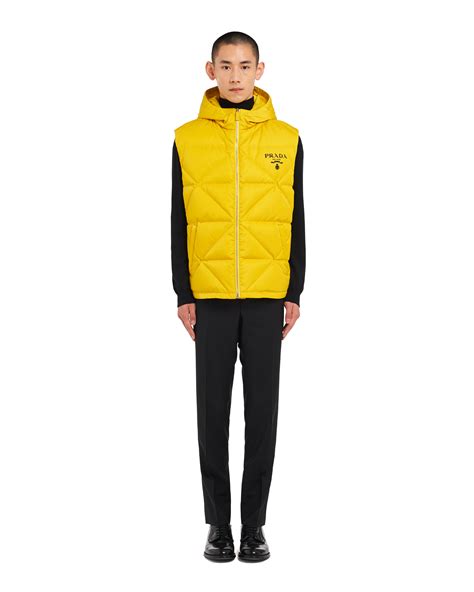 yellow prada vest|Prada wool vest.